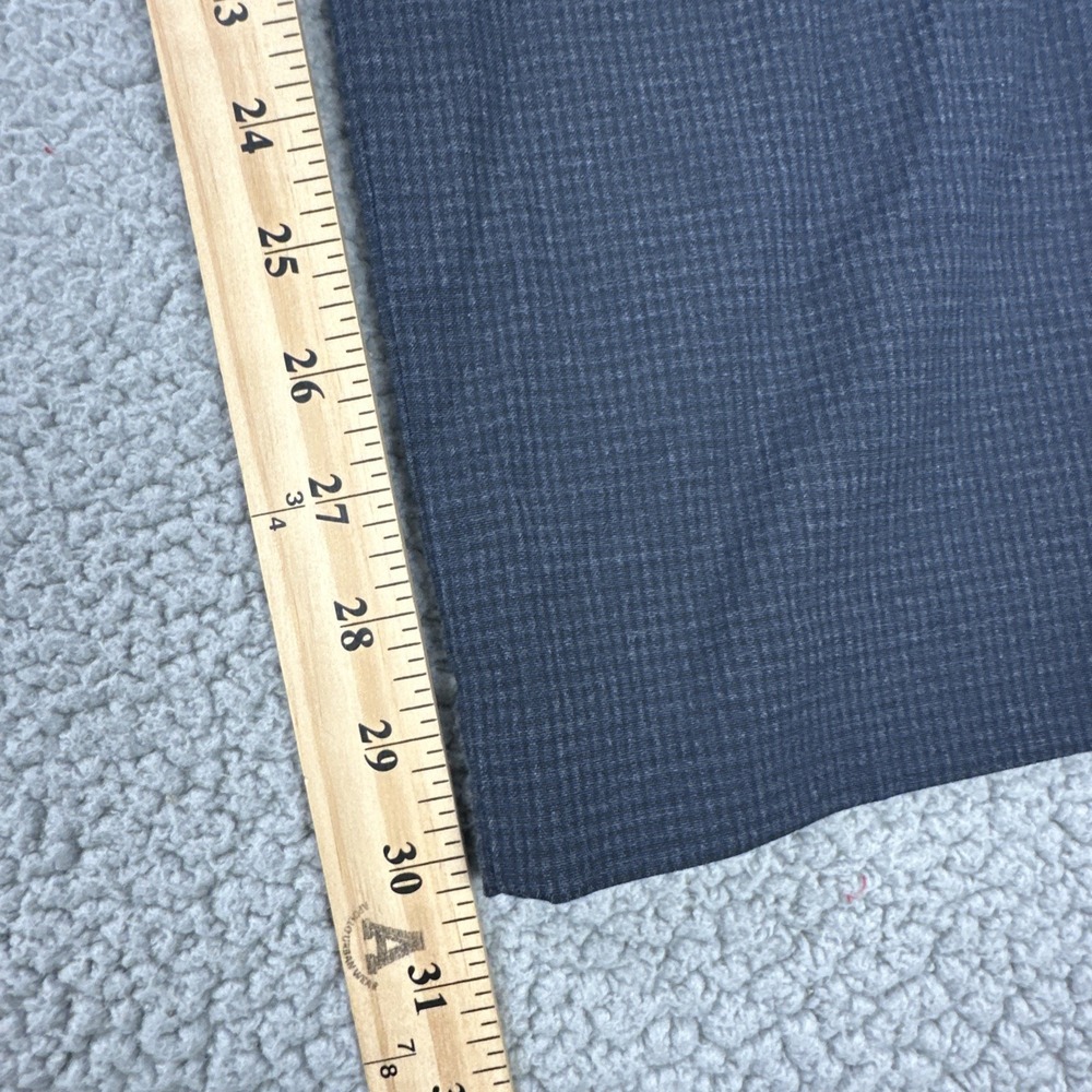 Calvin Klein Slim Fit Dress Pants Men 32x32 Blue Microcheck Stretch Preppy - Picture 6 of 16
